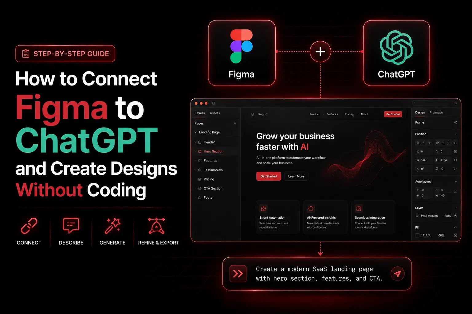 How to Connect Figma to ChatGPT and Create Designs Without Coding